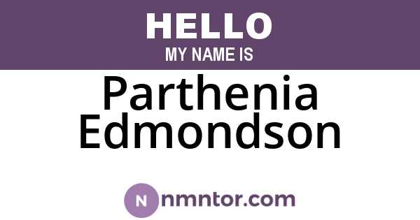 Parthenia Edmondson