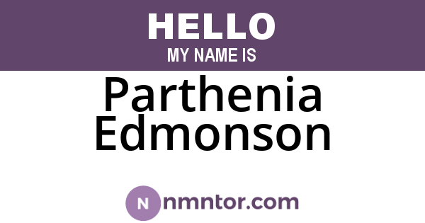 Parthenia Edmonson