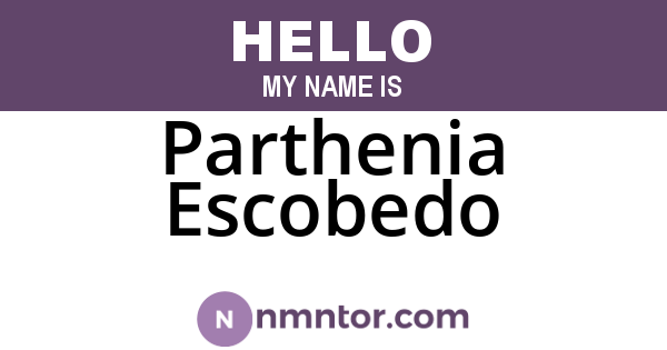 Parthenia Escobedo