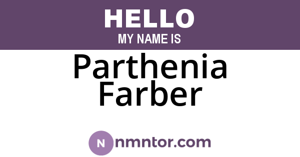 Parthenia Farber