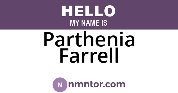 Parthenia Farrell