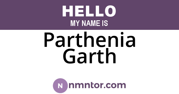 Parthenia Garth