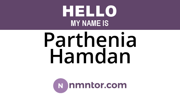 Parthenia Hamdan