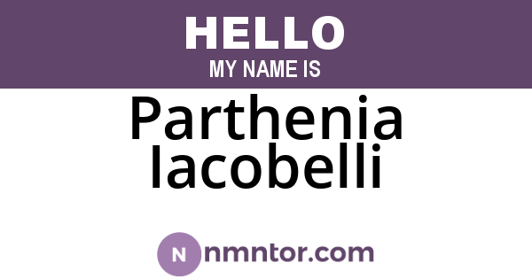 Parthenia Iacobelli