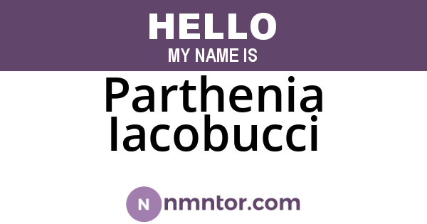 Parthenia Iacobucci