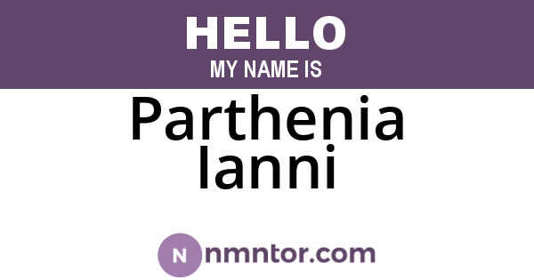 Parthenia Ianni