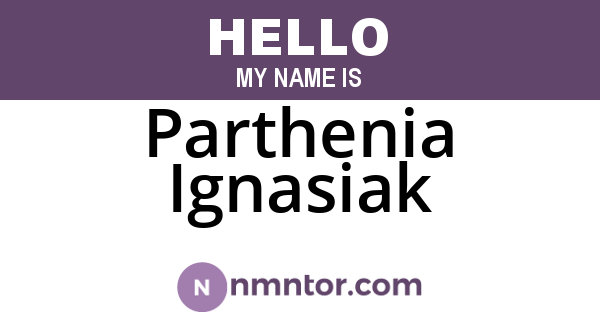 Parthenia Ignasiak