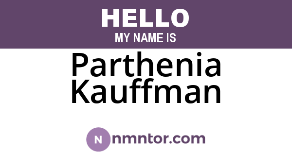 Parthenia Kauffman