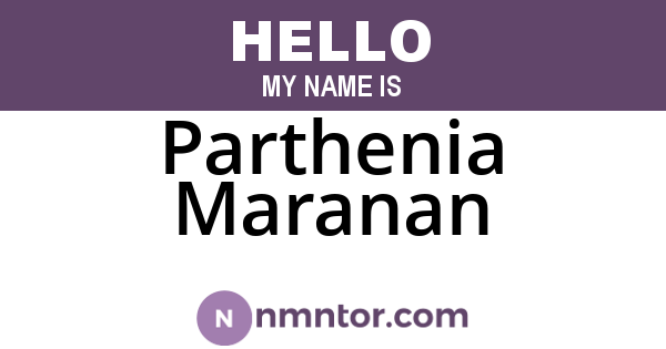 Parthenia Maranan