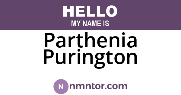 Parthenia Purington