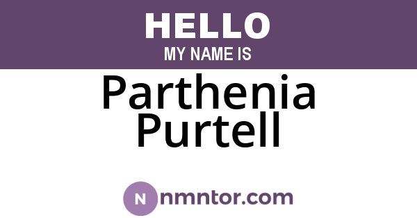 Parthenia Purtell