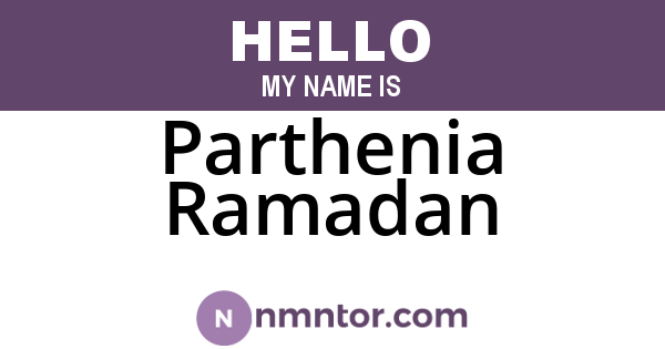 Parthenia Ramadan