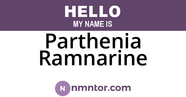 Parthenia Ramnarine
