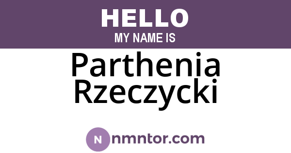 Parthenia Rzeczycki