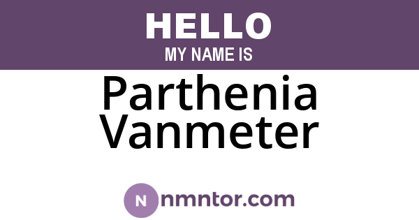 Parthenia Vanmeter