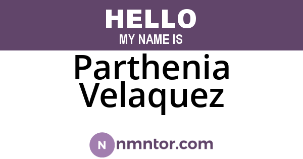 Parthenia Velaquez