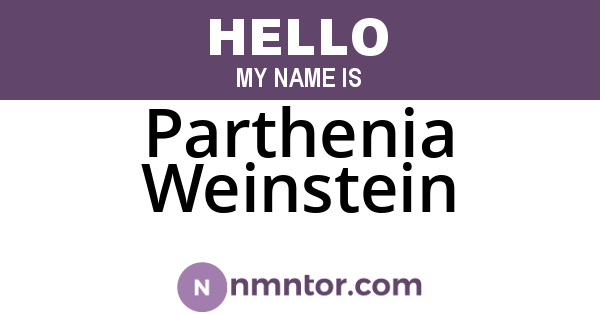 Parthenia Weinstein