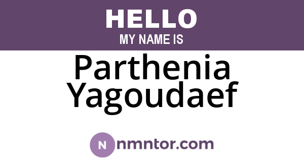 Parthenia Yagoudaef