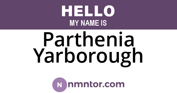 Parthenia Yarborough