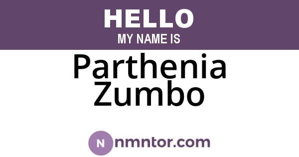 Parthenia Zumbo