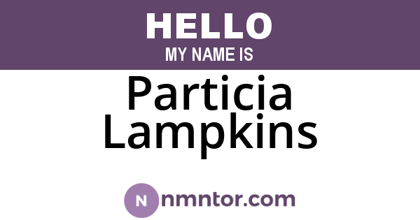 Particia Lampkins