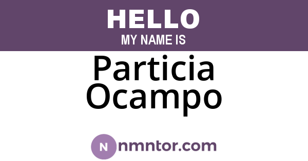 Particia Ocampo