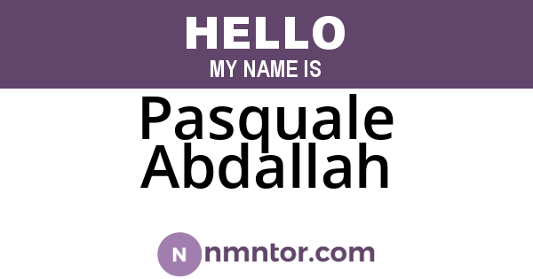 Pasquale Abdallah