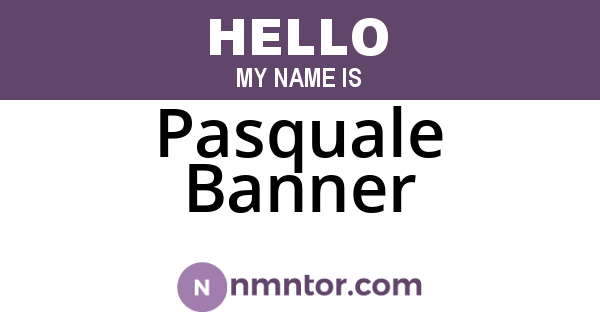 Pasquale Banner