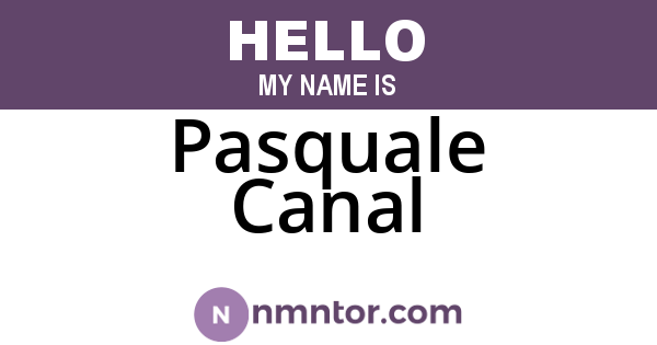 Pasquale Canal