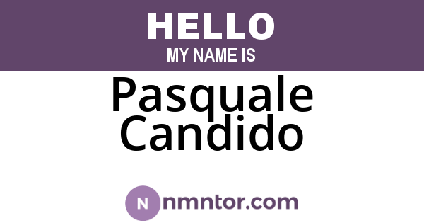 Pasquale Candido