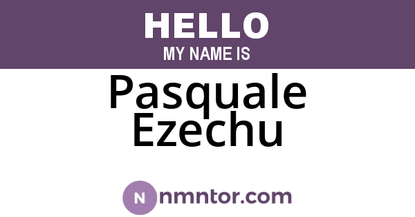 Pasquale Ezechu