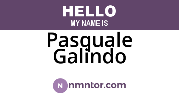 Pasquale Galindo