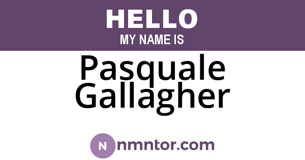 Pasquale Gallagher