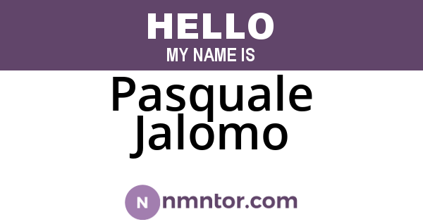 Pasquale Jalomo