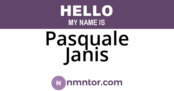 Pasquale Janis