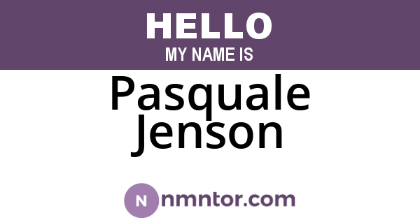 Pasquale Jenson