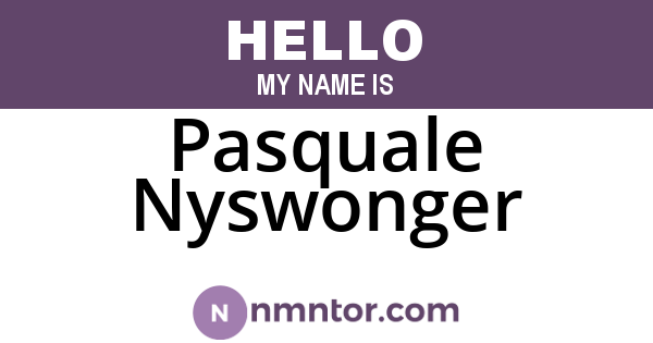 Pasquale Nyswonger