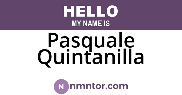 Pasquale Quintanilla