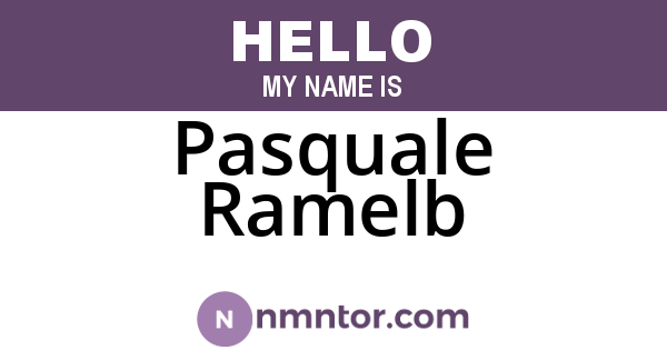 Pasquale Ramelb
