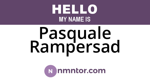 Pasquale Rampersad