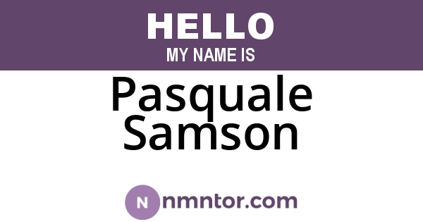Pasquale Samson