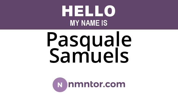 Pasquale Samuels
