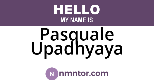 Pasquale Upadhyaya