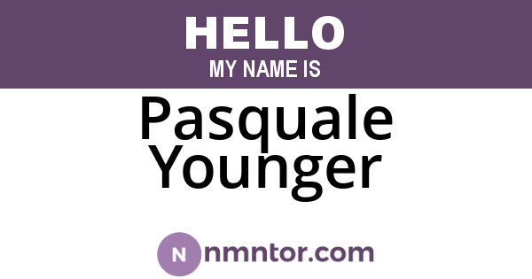 Pasquale Younger