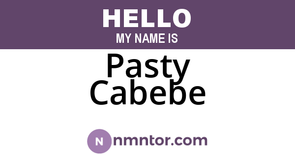 Pasty Cabebe