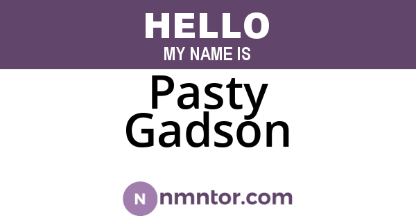Pasty Gadson
