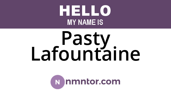 Pasty Lafountaine