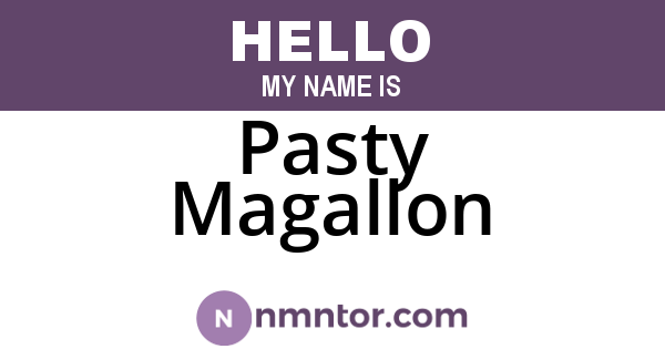 Pasty Magallon