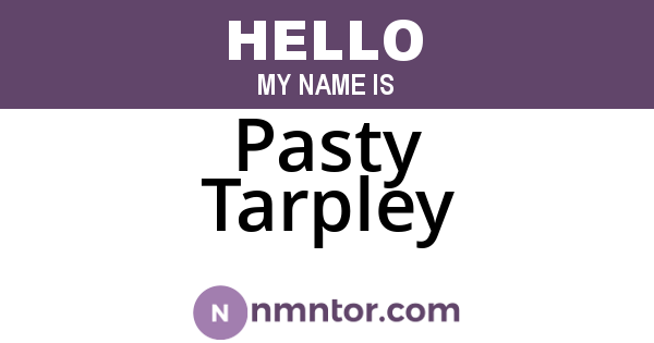 Pasty Tarpley