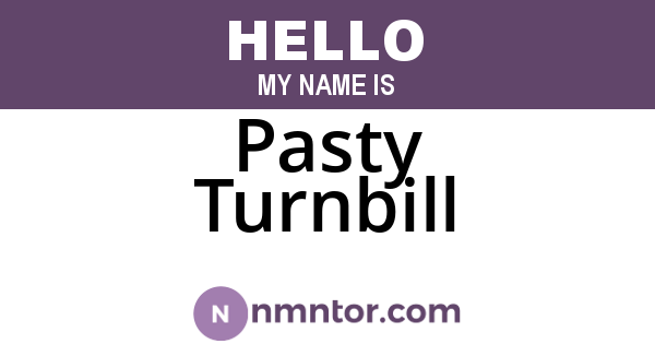 Pasty Turnbill